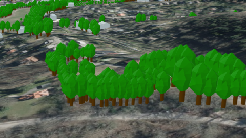 Workflow Bäume als 3D-Modelle