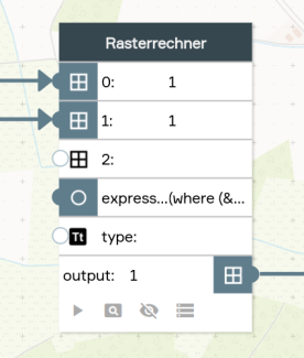 Workflow Rasterrechner